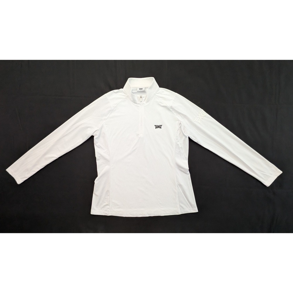 PXG Parsons Xtreme Golf Women's Essential Pullover 1/4 Zip White Medium M